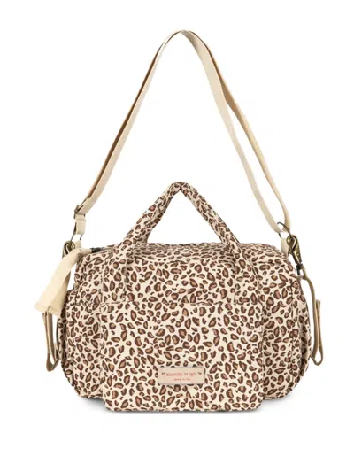 Konges Sløjd Kids' Juno All You Need Animal-print Top Shoulder Bag In Neutral