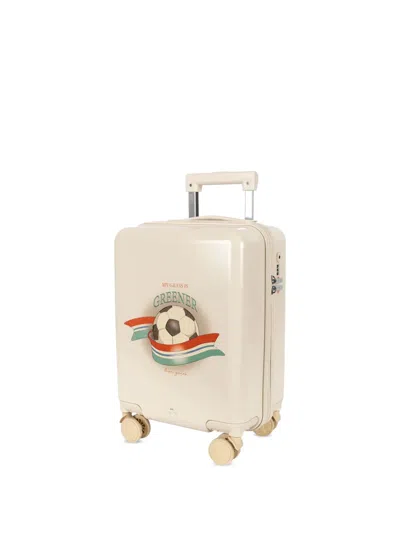 Konges Sløjd Kids' Kick It Travel Suitcase In Neutrals