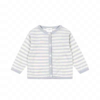Konges Sløjd Kid's Venti Knit Cardigan In Blue Dawn