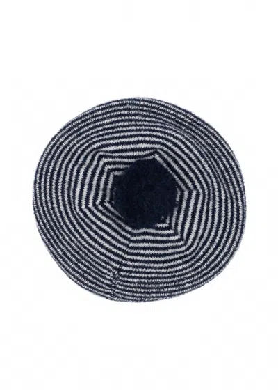 Konges Sløjd Kids' Berle Knit Beret In Blue Butter