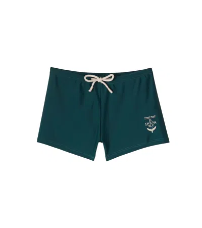 Konges Sløjd Kids' Florence Swim Trunks In Green