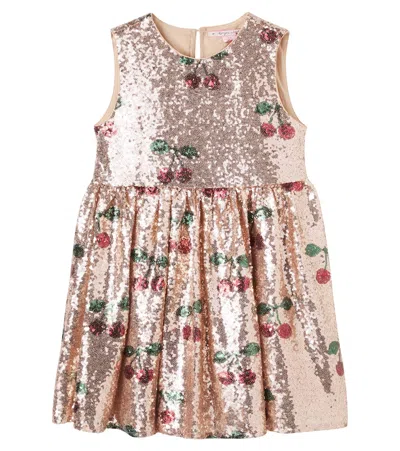 Konges Sløjd Kids' Starla Sequined Dress In Pink