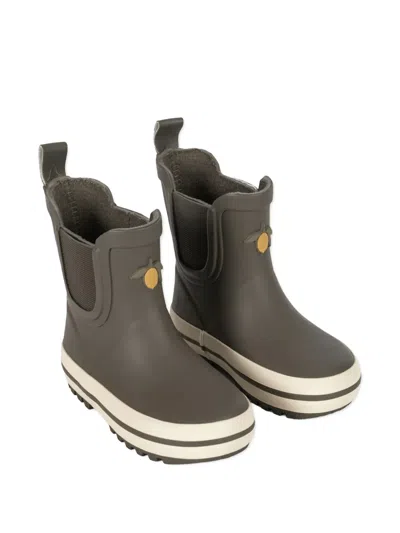 Konges Sløjd Lemon-appliqué Rain Boots In Green