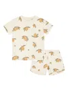 Konges Sløjd Lemon-pattern Shorts Set In Neutrals