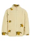 Konges Sløjd Lemon-print Fleece Jacket In Neutral