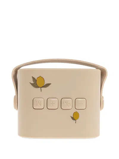Konges Sløjd Lemon-print Speaker Microphone Set In Neutral