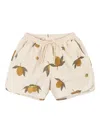 Shop Konges Sløjd Lemon-print Swim Shorts In 中性色