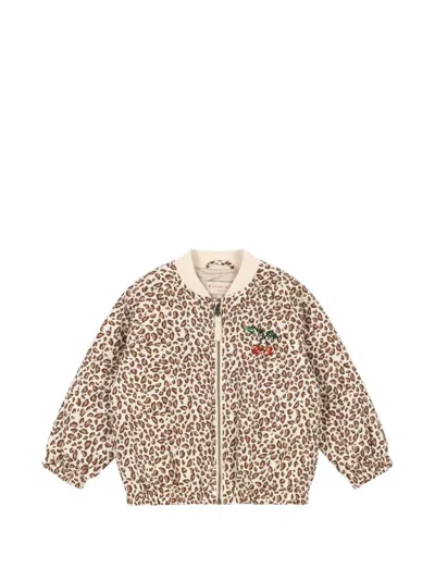 Konges Sløjd Babies' Leopard Sequin Jacket In Neutral