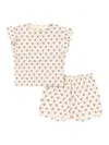 Konges Sløjd Lin Short And Top Set In Neutrals