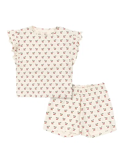 Konges Sløjd Babies' Lin Short And Top Set In Neutrals