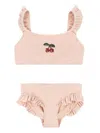 Konges Sløjd Logo-embroidered Bikini Set In Pink
