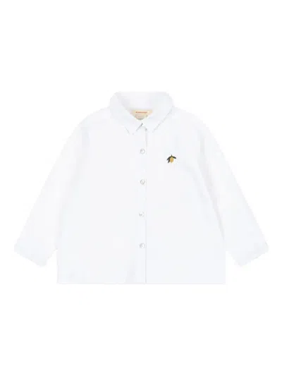 Konges Sløjd Logo-embroidered Shirt In White