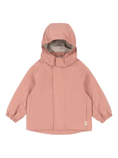 Konges Sløjd Kids' Logo-patch Jacket In Brown