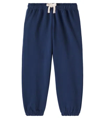 Konges Sløjd Kids' Lou Cotton-blend Sweatpants In Blue