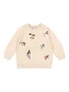 Konges Sløjd Lou Fruit-sequin Sweatshirt In Neutral