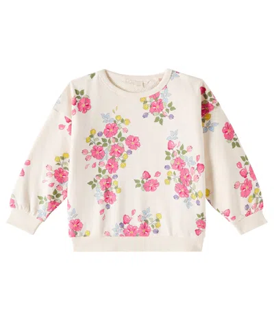 Konges Sløjd Kids' Loupy Lou Floral Cotton Jersey Sweatshirt In Fleuri