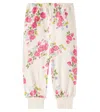 Konges Sløjd Loupy Lou Floral Cotton Sweatpants In Multicoloured