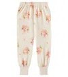 Konges Sløjd Loupy Lou Printed Cotton Sweatpants In Beige