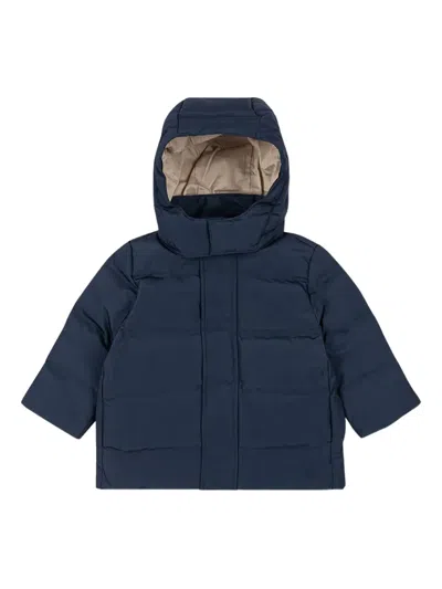 Konges Sløjd Babies' Magnum Hooded Padded Jacket In Blue