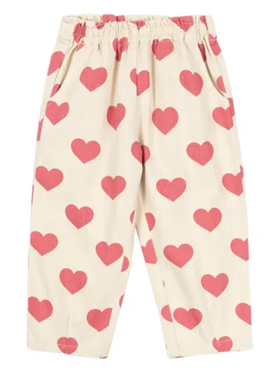 Konges Sløjd Kids' Magot Frill Trousers In Neutrals