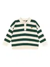 Konges Sløjd Manis Stripe Polo-neck Sweater In Neutral