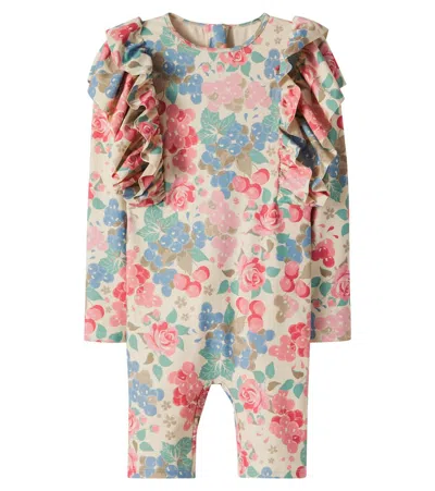 Konges Sløjd Kids' Manuca Printed Rashguard Swimsuit In Multi