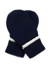 Konges Sløjd Merino Wool Mittens In Blue