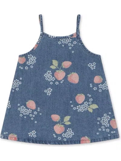 Konges Sløjd Mini Strap Dress For Girls In Blue