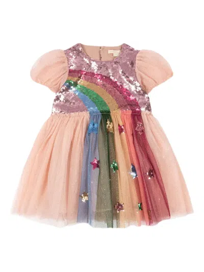Konges Sløjd Babies' Odette Rainbow Dress In Pink