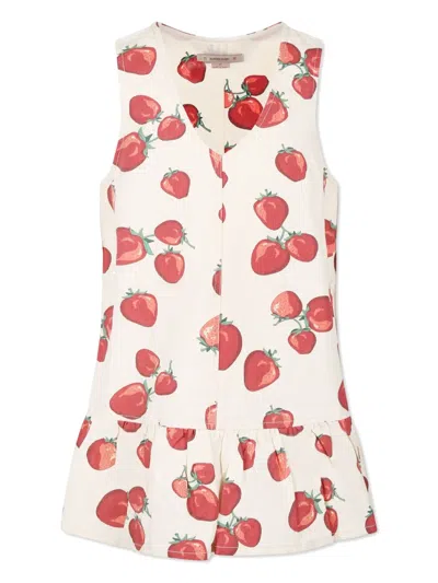 Konges Sløjd Kids' Organic Cotton Dress In Neutrals