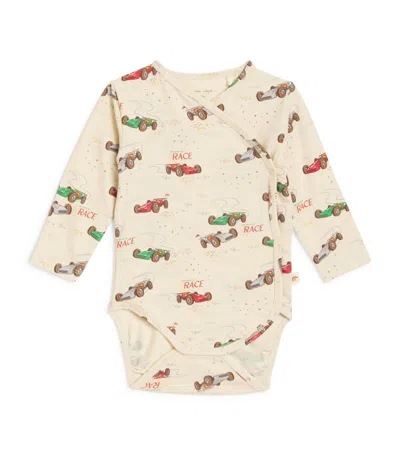 Konges Sløjd Organic Cotton Racer All-in-one (0-6 Months) In Multi