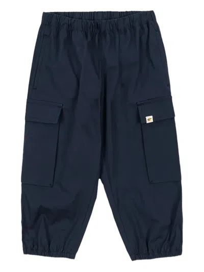 Konges Sløjd Kids' Cargo Pocket Elasticated Trousers In Blue