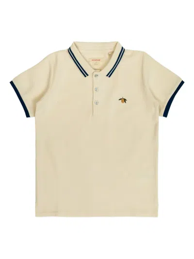 Konges Sløjd Babies' Polo Shirt With Contrasting Collar In Neutral