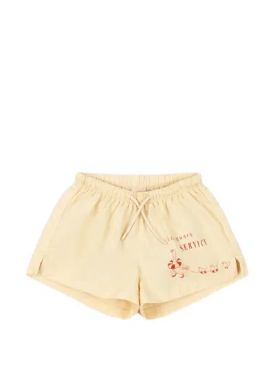 Konges Sløjd Kids' Pomio Swim Shorts In Neutral