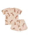 Konges Sløjd Printed Shorts Set In Neutrals
