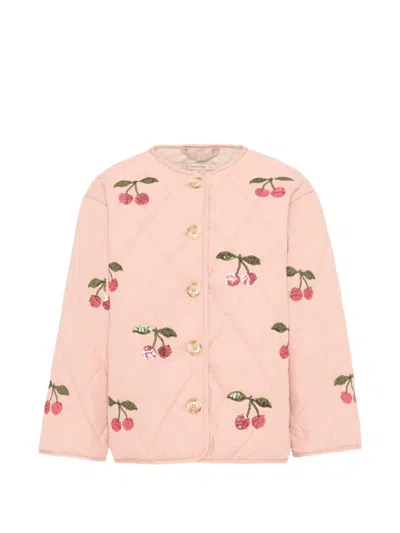 Konges Sløjd Quilted Cherry Jacket In Pink