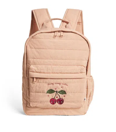 Konges Sløjd Kids' Quilted Juno Backpack In Nude