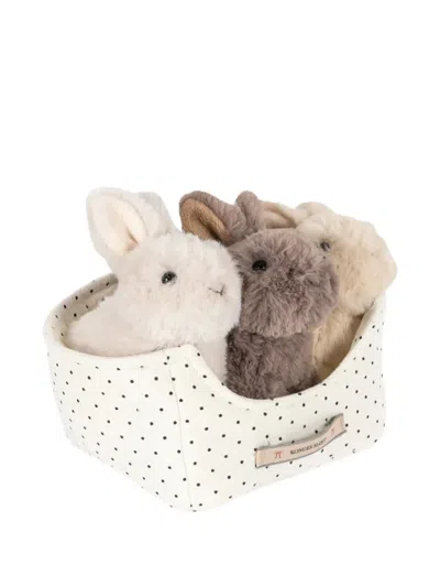 Konges Sløjd Babies' Rabbit-design Toy (pack Of Three) In Multi