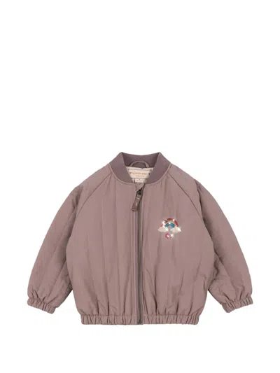 Konges Sløjd Rainbow-embellished Bomber Jacket In Purple