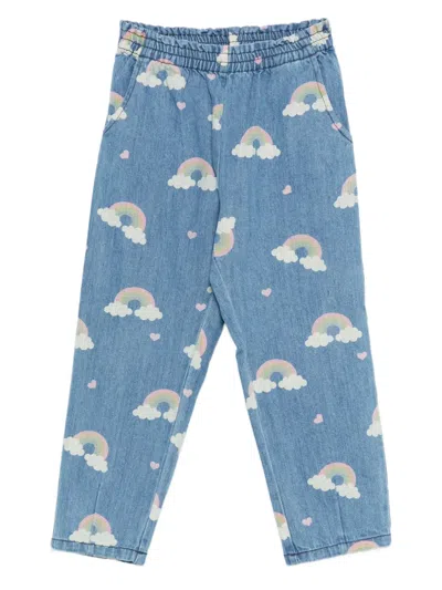 Konges Sløjd Kids' Rainbow Trousers In Blue