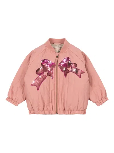 Konges Sløjd Sequin-bow Jacket In Pink