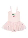 Konges Sløjd Sequin-cherry Tulle Dress In Pink