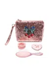 Konges Sløjd Sequin-embellished Cosmetic Bag In Multi
