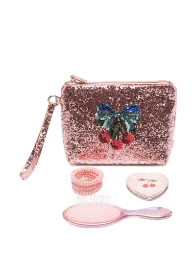 Konges Sløjd Kids' Sequin-embellished Cosmetic Bag In Multi