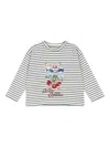 Konges Sløjd Sequin-embellished Striped T-shirt In Metallic