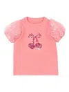 Konges Sløjd Sequin-embellished T-shirt In Pink