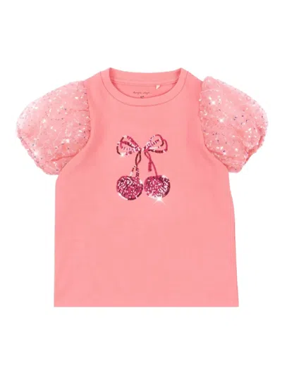 Konges Sløjd Babies' Sequin-embellished T-shirt In Pink