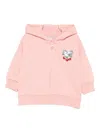 Konges Sløjd Sequin-embellished Zip-up Hoodie In Pink