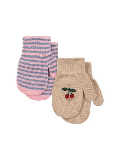Konges Sløjd Set 2 Pairs Of Gloves In Multi