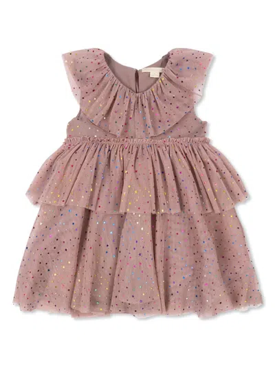 Konges Sløjd Babies' Star-pattern Dress In Pink